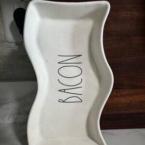 Rae Dunn-White Ceramic Bacon Tray